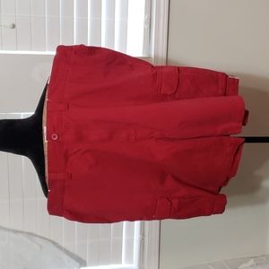 NWT St. Johns Bay Red Cargo Shorts